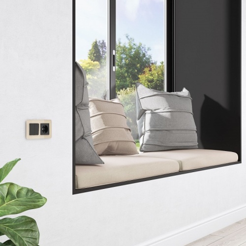 Выключатель двухклавишный без рамки Werkel черный W1123006 в Нижнем Новгороде фото 5