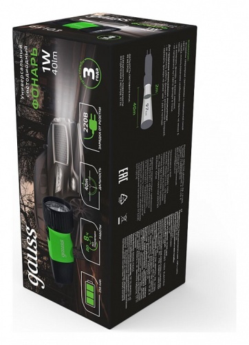 Фонарь ручной Gauss GF100 GF103 в Нижнем Новгороде фото 3