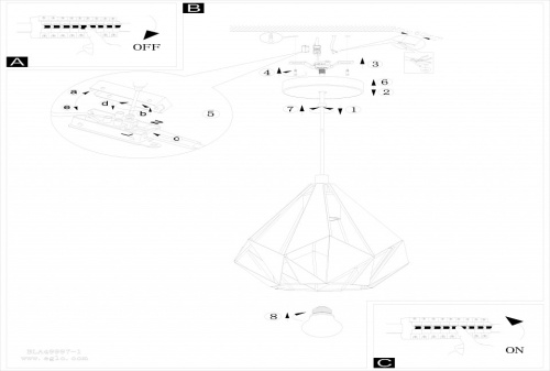 Подвесной светильник Eglo Carlton 1 49997 в Нижнем Новгороде фото 2