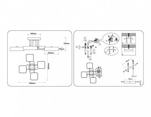 Потолочная люстра Ambrella Light FL FL516343 в Нижнем Новгороде фото 3