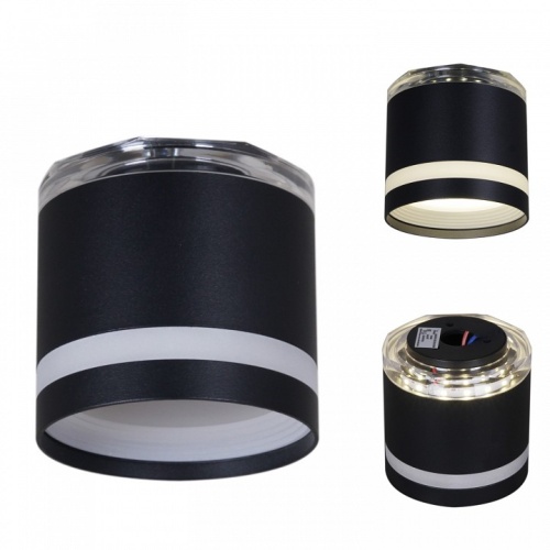 Накладной светильник 53001-9.5-001LD GX53+LED3W BK в Нижнем Новгороде