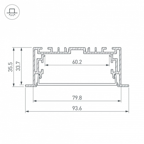 Короб встраиваемый Arlight S2-LINIA 021178(1) в Нижнем Новгороде фото 2