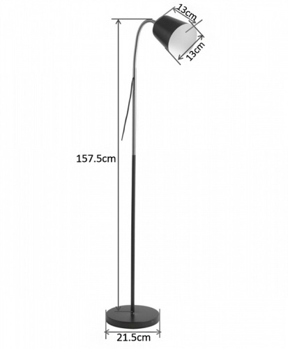Торшер 00301-0.6-01D BK в Нижнем Новгороде фото 5