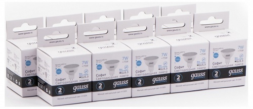 Лампа светодиодная Gauss Софит GU5.3 7Вт 4100K 13527 в Нижнем Новгороде фото 6