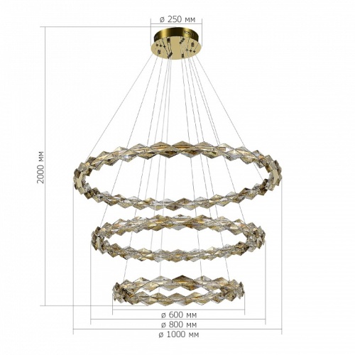 Подвесной светильник ST-Luce Diamanta SL6009.203.03 в Нижнем Новгороде фото 3