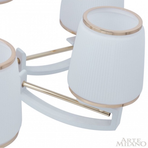 Подвесная люстра Arte Milano Florentia-2457 302457/8 Wh/Gd в Нижнем Новгороде фото 2