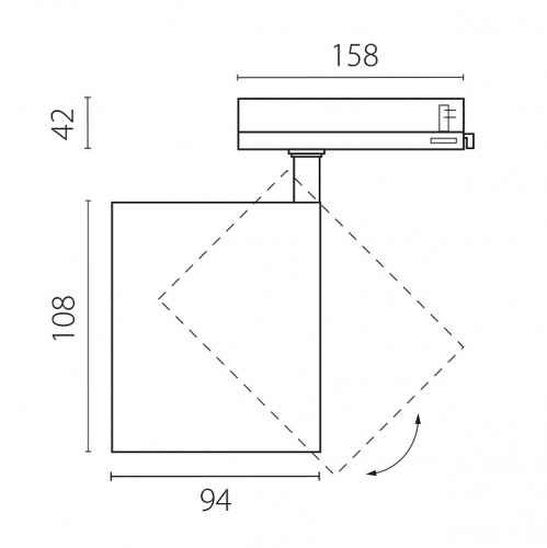 Светильник на штанге Lightstar Alta Base A5436QT36G в Нижнем Новгороде фото 2