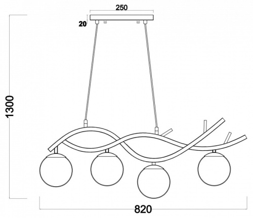 Подвесной светильник Freya Rosella FR8014PL-04BS в Нижнем Новгороде фото 2