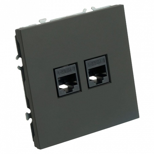 Розетка двойная Ethernet RJ-45 без рамки Stekker Эмили 49848 в Нижнем Новгороде фото 4