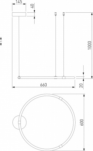 Подвесной светильник Eurosvet Float 90284/1 белый в Ермолино фото 2