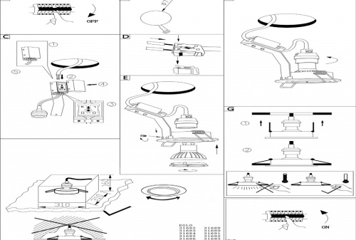 Встраиваемый светильник Eglo Tedo 31688 в Нижнем Новгороде фото 2