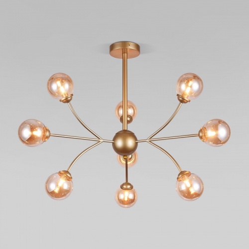 Люстра на штанге Eurosvet Astro 30179 матовое золото в Нижнем Новгороде фото 2