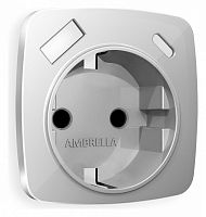 Накладка для розетки с заземлением и со шторками и 2хUSB type A и C Ambrella Volt OMEGA OP4100 в Нижнем Новгороде