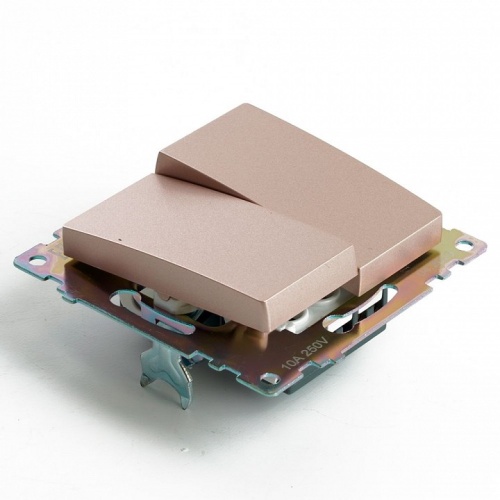 Переключатель двухклавишный без рамки Stekker Катрин 49169 в Нижнем Новгороде фото 3