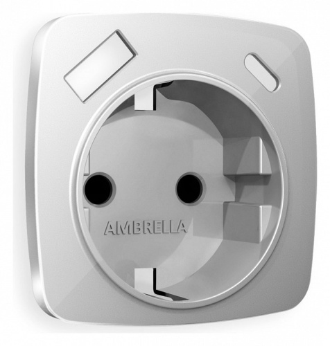 Накладка для розетки с заземлением и со шторками и 2хUSB type A и C Ambrella Volt OMEGA OP4100 в Нижнем Новгороде