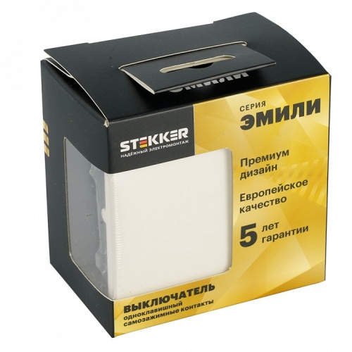 Выключатель одноклавишный без рамки Stekker Эмили 50230 в Нижнем Новгороде фото 7