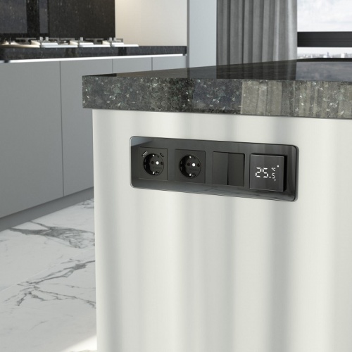 Рамка на 4 поста Werkel Elite (черный, стекло) W0042448 в Нижнем Новгороде фото 2