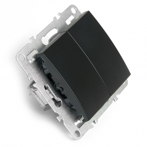 Выключатель двухклавишный без рамки Stekker Эрна 49149 в Нижнем Новгороде фото 2