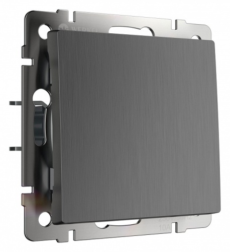 Выключатель проходной одноклавишный без рамки Werkel графит рифленый W1112004 в Нижнем Новгороде