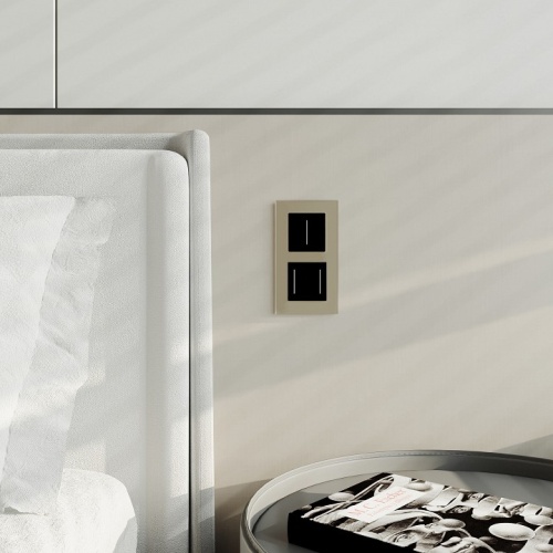 Выключатель сенсорый двухклавишный с подсветкой и функцией Wi-Fi, без рамки Werkel черный W4523008 в Нижнем Новгороде фото 2