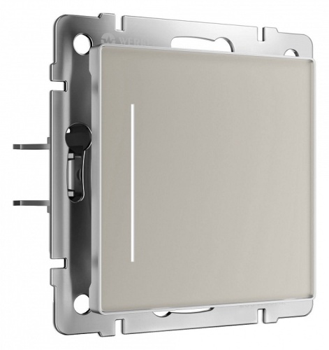 Выключатель одноклавишный с подсветкой без рамки Werkel дымчатый W4512014 в Нижнем Новгороде