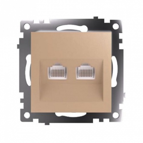 Розетка двойная Ethernet RJ-45 без рамки Stekker Катрин 50009 в Нижнем Новгороде фото 10