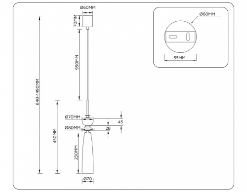 Подвесной светильник Ambrella Light LH LH75365 в Нижнем Новгороде фото 3
