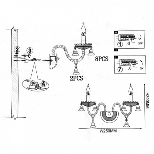 Бра Imperiumloft RAINBOW rainbow-6-wall-01 в Нижнем Новгороде фото 14