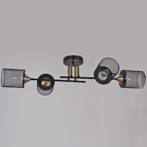 Люстра на штанге  38460-0.3-04 BK+COPPER в Нижнем Новгороде фото 3