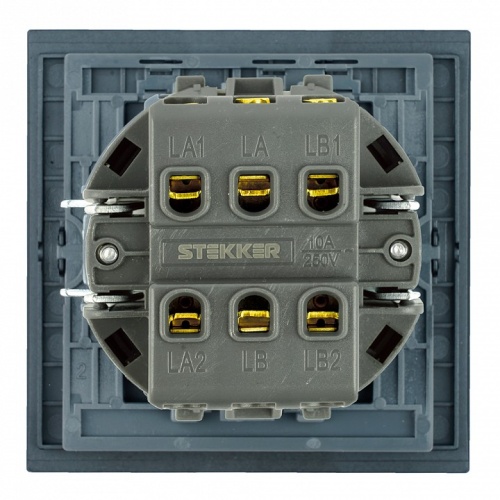 Переключатель перекрестный одноклавишный без рамки Stekker Мия 50571 в Нижнем Новгороде фото 5