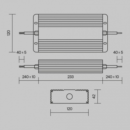 Блок питания с проводом Maytoni Power Supply Magnetic PSL008-400W-48V-IP67 в Ревде фото 3