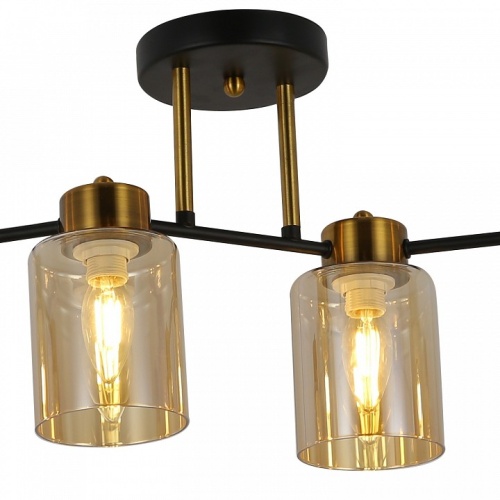 Светильник на штанге ILLUMICO Qui IL6111-6COU-79 BK GD Qui в Нижнем Новгороде фото 3