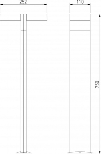 Наземный высокий светильник Elektrostandard Twin a064383 в Нижнем Новгороде фото 3