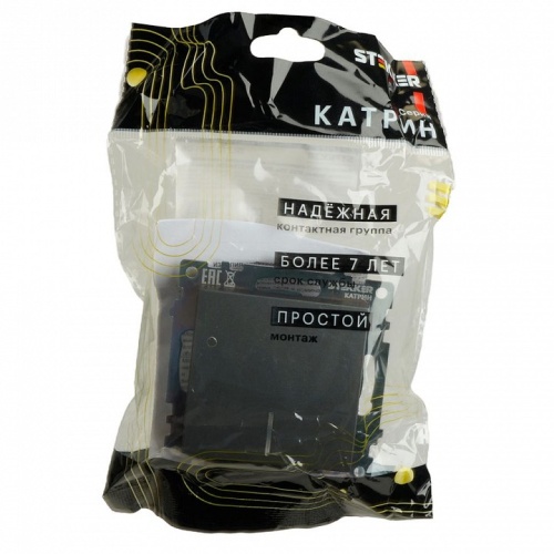 Выключатель одноклавишный с подсветкой без рамки Stekker Катрин 49408 в Нижнем Новгороде фото 8