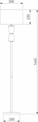 Торшер Eurosvet Caprera 01154/1 никель в Нижнем Новгороде фото 4