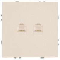 Розетка двойная Ethernet RJ-45 без рамки Stekker Эмили 49900 в Нижнем Новгороде