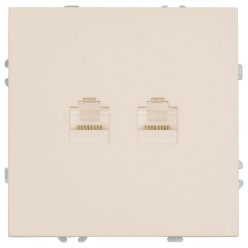 Розетка двойная Ethernet RJ-45 без рамки Stekker Эмили 49900 в Нижнем Новгороде