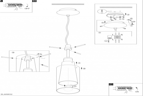Подвесной светильник Eglo Pinto Nero 90304 в Нижнем Новгороде фото 5