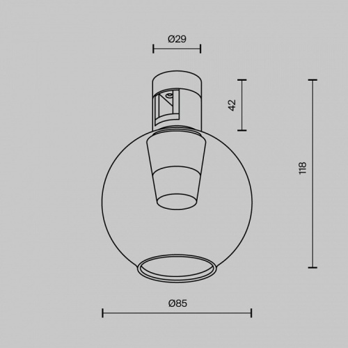 Накладной светильник Maytoni Bubble TR148-1-3W3K-BS в Ртищево фото 7