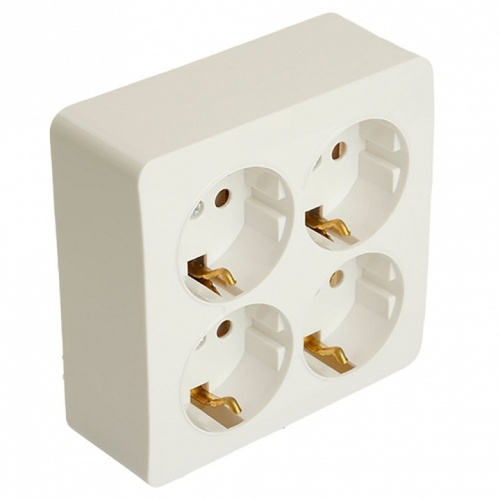 Розетка четверная с заземлением Stekker София 49310 в Нижнем Новгороде фото 3