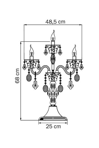 Настольная лампа декоративная Osgona Tesoro 710952 в Судогде фото 2