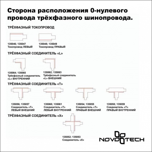 Трек накладной Novotech PORT 135236 в Слободском фото 4