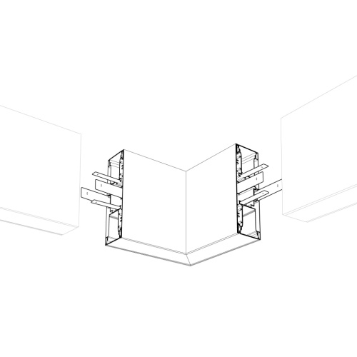 Угол S2-WALL-X2-H128-L90N внутренний (Arlight, Металл) в Похвистнево