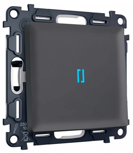 Выключатель самовозвратный одноклавишный с подсветкой, без рамки Ambrella Volt MA MA902060 в Нижнем Новгороде