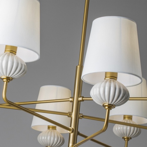 Люстра на штанге Freya Ceramics FR2029PL-08BS в Нижнем Новгороде фото 3