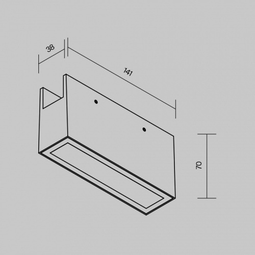 Накладной светильник Maytoni Points O-TR01-2-S-10WB3K в Чебоксарах фото 2