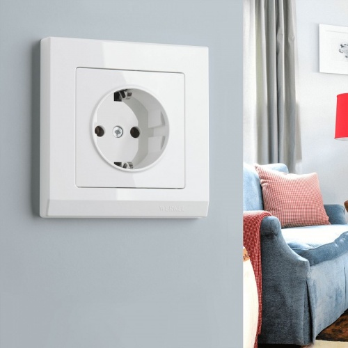 Розетка с заземлением, без рамки Werkel белый W1171301 в Нижнем Новгороде фото 11