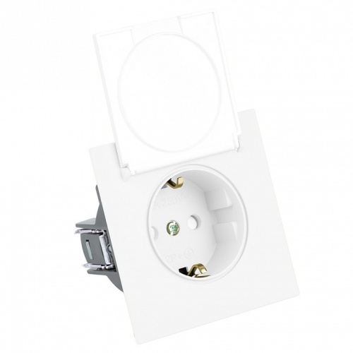 Розетка двойная с заземлением и со шторками, с крышкой Stekker Мия 50441 в Нижнем Новгороде фото 6