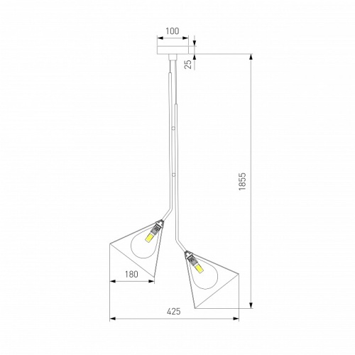 Подвесная люстра Eurosvet Enigma 70161/3 черный в Нижнем Новгороде фото 5