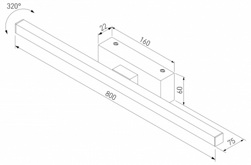 Подсветка для картины Elektrostandard Rino 40157/LED в Нижнем Новгороде фото 2